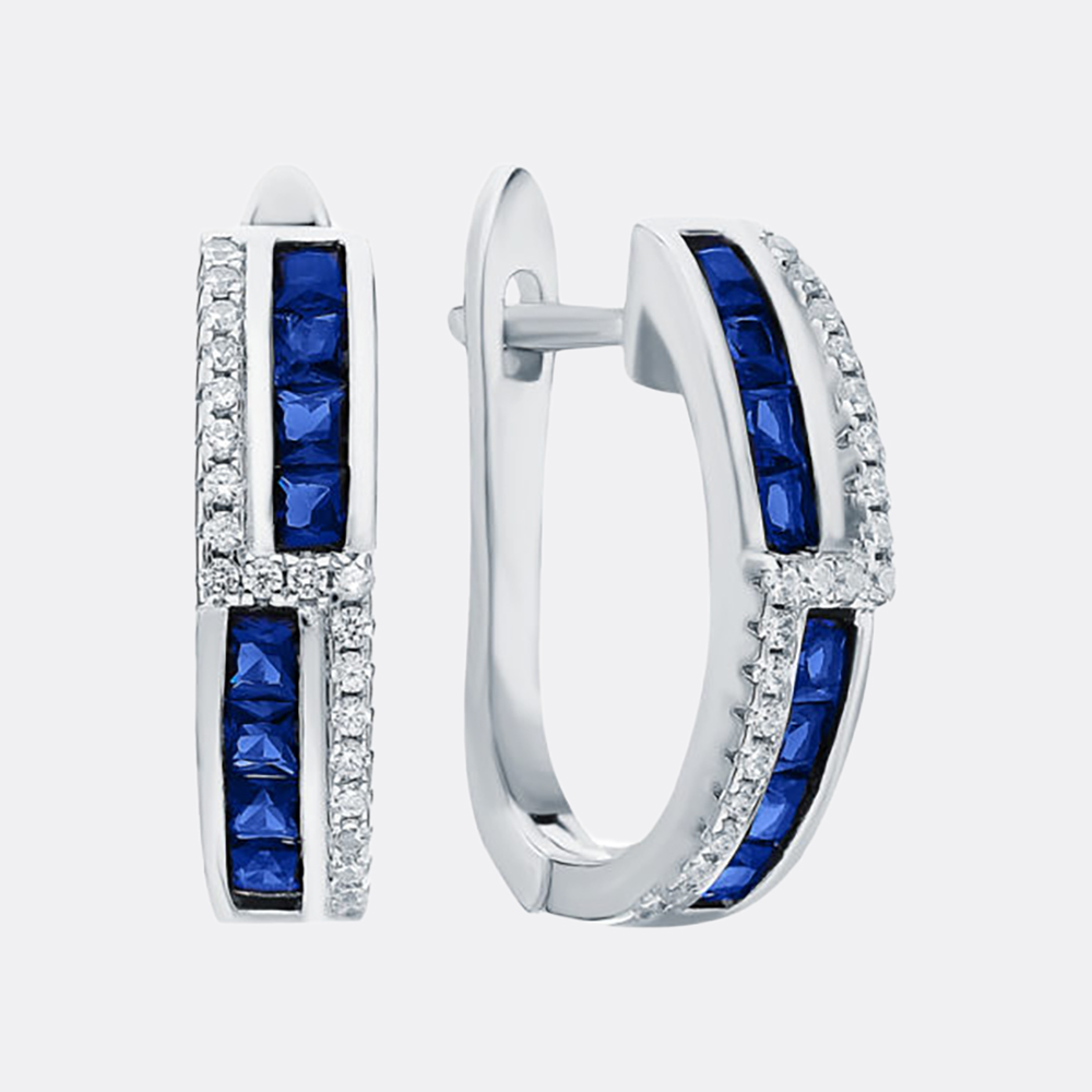 картинка Серьги Ювелирое производство "FRESH JEWELRY" из серебра 925 пробы от ювелирной компании Арт